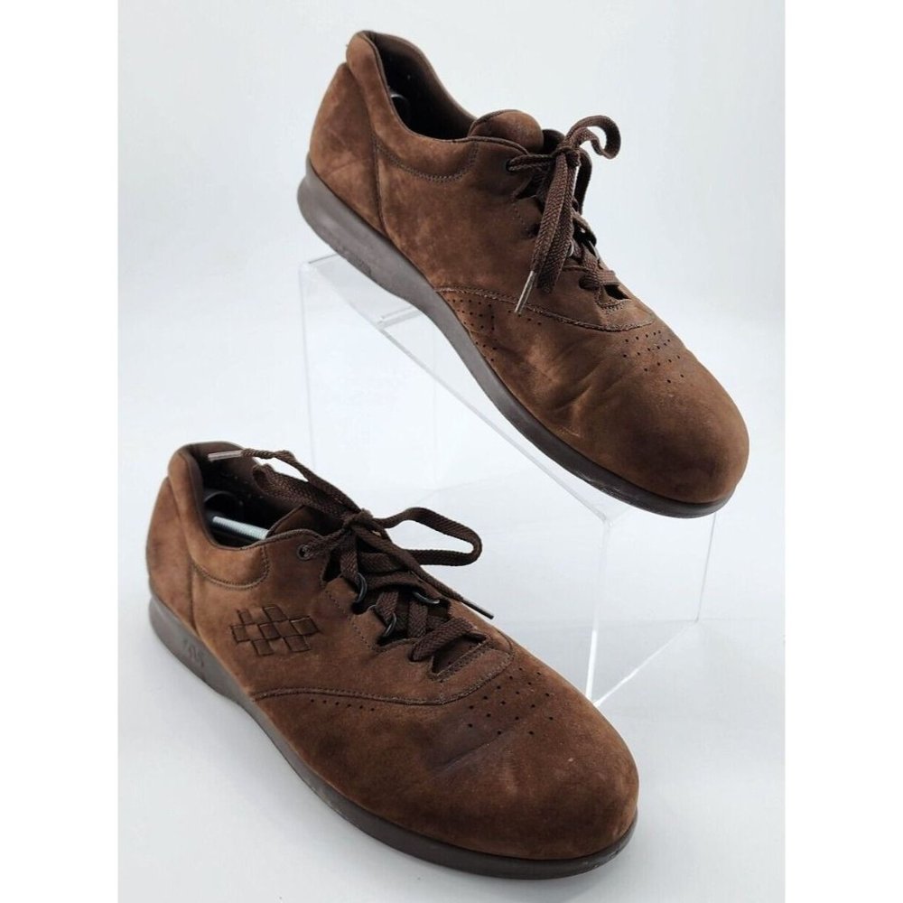 SAS Free‎ Time Comfort Brown Suede Walking Shoes Lace Up Women's Size 10.5M